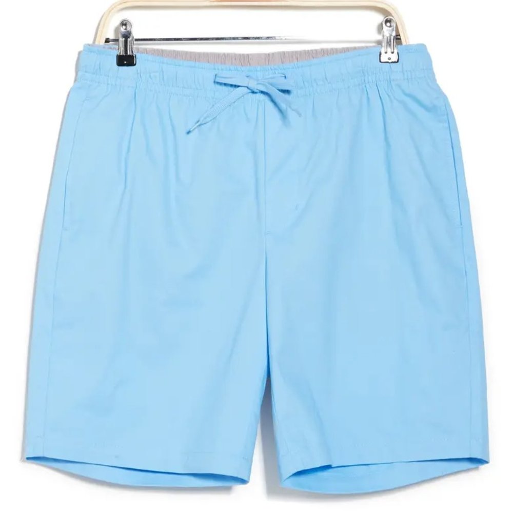 Men's TailorByrd Drawstring Performance Golf Stretch Twill Shorts XXL Blue NEW